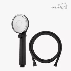 대림 수압상승온오프샤워기와이드형 블랙+블랙줄2M