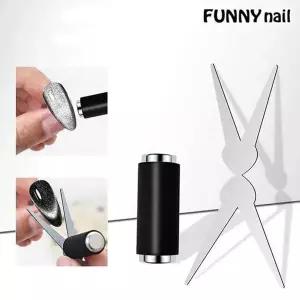 네일마그넷+프렌치네일 프레임 v형 자석메이커 원통마그넷 원형막대 네일자석 WFLP0JP