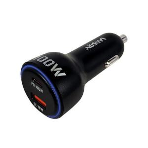 무료 VANSON 12V-24V 차량용 충전기 시거잭 100W USB-C PD 3.0 PPS 노트북 및 스마트기기 호환