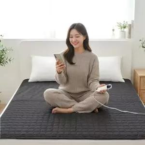 한일온열기 IOT 스마트 전기 온열매트 탄소 카본 매트 전기요 장판 침대용 1인용 슈퍼싱글