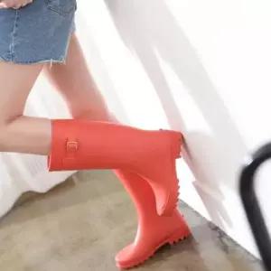 장화숏부츠 여성 장화패션 가벼운 부츠 롱레인부츠 레인부츠