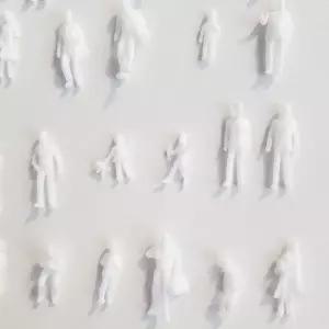 미니어처 사람모형 백색 100p