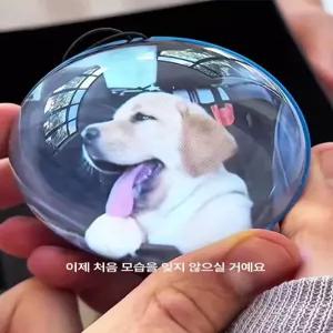 소울메모리볼 수정구슬 비디오볼 메모리볼 추억보관 크리스탈공비디오 구형 블루 영문설명서포장