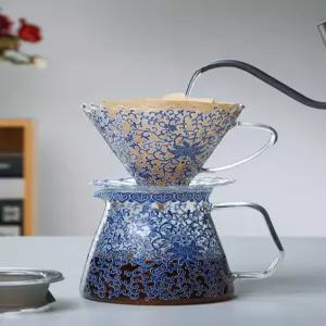 독일 커피포트 도자기 핸드드립 티팟 400ml 홍차 커피팟 가정용 공유 커피포트 400ml