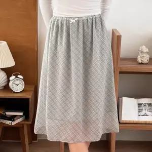 [하프클럽/] 리본다이아체크스커트 YPX647M604 빅사이즈