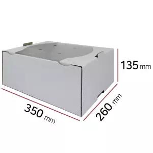 과일 상자 무지 종이 자두 살구 포도 복숭아 귤 샤인머스켓 2kg 플럼코트 흰색 박스 비닐포함(1박스/80장)