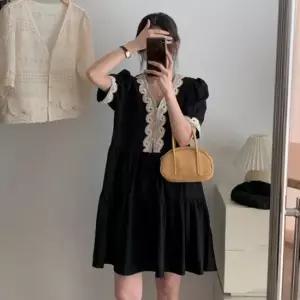 옷자락 여자 러블리 데이트룩 캉캉 레이스 미니 원피스