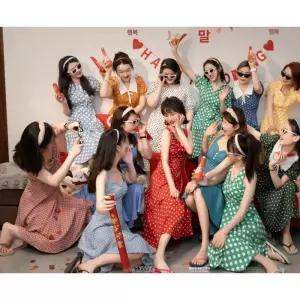 복고풍 원피스 레트로 햅번 연극 개화기의상 뮤지컬 플러피 크리놀린 화이트 S