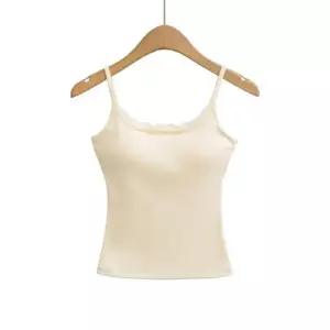 볼사스 여성 캐주얼 여름 조끼 패드 레이스 스포츠 끈 나시 ADOR2