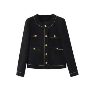 블랙 여자 스몰카라 펄사 봄가을 클래식 봄코트 트위드 원픽1