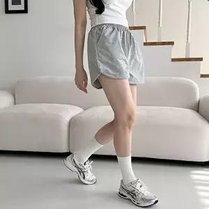 여자 3컬러 허리밴딩 편한 트레이닝 숏팬츠 3부반바지 (HSJ-WFHK9KM)