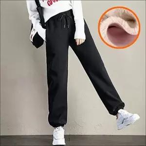 여성 겨울 융털 기모 트레이닝 바지 추리닝 조거팬츠 3색 (HSJ-WFK1NC7)