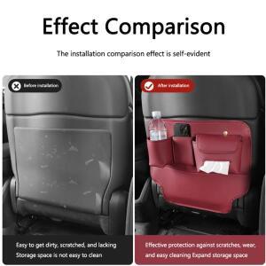 가죽 자동차 시트 등받이 보호 킥 방지 패드 보관함 람보르기니 우루스 우라칸 아벤타도르  호환