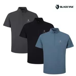 매장정품 블랙야크 25SS 남성용 기능성 반팔 티셔츠 남성에코집업반팔티 1BYZTMU006 2025497