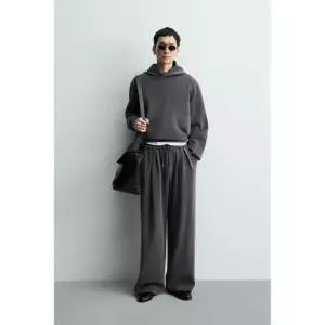 ZARA 소프트 워시드 조거 팬츠 - 블루 그레이