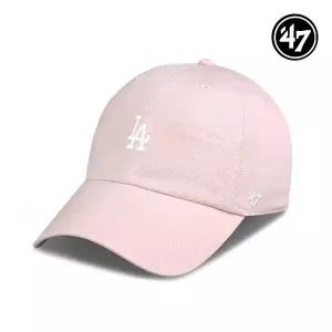 [47brand]47브랜드 LA 다저스 스몰 로고 MLB 엠엘비 볼캡 야구 모자 핑크 B-BSRNR12GWS-PKA