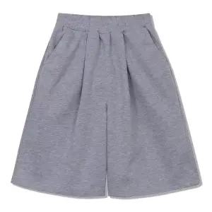 [디바옴므]루즈핏 딥원턱 버뮤다 루즈핏 밴딩 팬츠 반바지 스트릿 카고 와이드