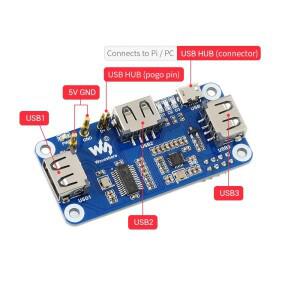 라즈베리 파이 PoE 이더넷 USB 허브 HAT 3 x 2.0 포트 RJ45 802.3af RTL8152B 제로 W 호환