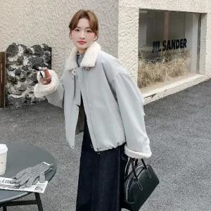 안감 램스울 여자코트 코트 모피 도톰한 원템1