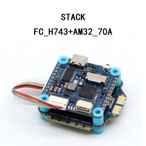 PAURC H743 플라이트 스택 8S 슬림 컨트롤러 AM32 70A ESC 30.5x30.5mm FPV 레이싱 드론용