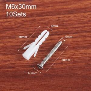 벽플러그 홈 플라스틱 나일론 석고보드용 나사 확장 세트 슬리브 드라이월 앵커