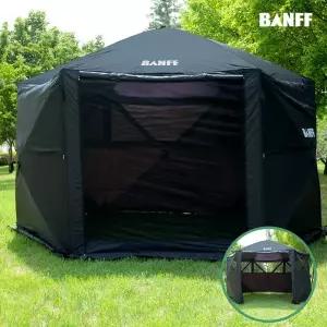 밴프 대형 쉘터 원터치 육각 스크린하우스 그늘막 바람막이 캠핑 MNS