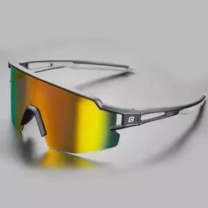 락브로스 야외 자전거 고글 낚시 등산 하프 프레임 변색 편광 선글라스 10171[블랙편광] MNS