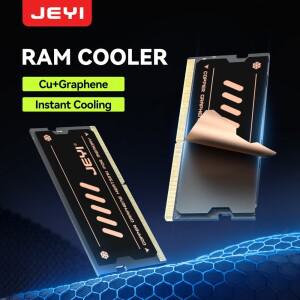JEYI 그래핀 구리 RAM 방열판 - DDR5/DDR4/DDR3/DDR2 메모리용 이중층 냉각 초박형 0.15mm 디자인 노트북/