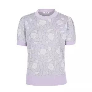 [핑]PING 여성 자가드 반팔 니트 121D2SR681 PP 골프 반팔티