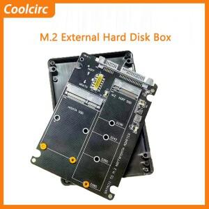 M.2 NGFF SSD MSATA 프로토콜을 시리얼 포트로 변환하는 외장형 내장 하드 디스크 박스 3 3.0으로 듀얼 스