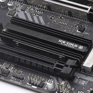 M.2 NGFF NVME 2280 SSD 히트싱크 (실리콘 방열 패드 포함) 솔리드 스테이트 디스크 드라이브 라디에이터