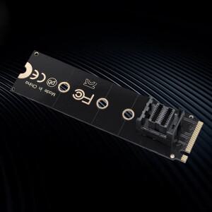 M.2 NVME-U.2 변환기 카드 Mkey PCIeX4 PCIe-SFF8643 하드 디스크 어댑터 지원 2230/2242/2260/2280 SSD