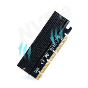 고속 PCI Express GEN3 - M2 어댑터 NVME 라이저 (2230-2280 SSD 호환 X16 X8 X4 슬롯 LED 표시등 포함)