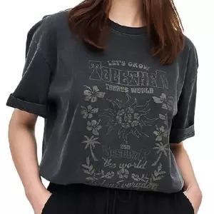 (옵션 차콜 100-105)차콜 남자반팔 여름반팔 오버핏 여름티셔츠 여름티 반팔라운드 패션