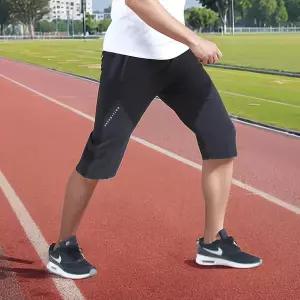 [보이투맨]HSS707 남성 배색 사방스판 7부 트레이닝바지_P340349929