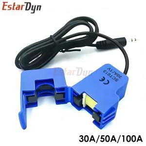 에스타딘 SCT-013  코어 전류 센서 30A/50A/100A 아두이노 ESP32 가정용 에너지 모니터용 비침습식 AC