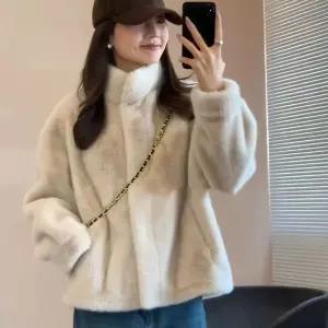 모피코트 여성 페이크퍼코트 퍼코트 모조 인조밍크