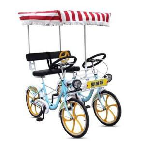 유원지 사륜자전거 가족 지붕형 2인용 그린 암레스트 지붕 구성 투어 브레이크 22 나들이 다인승 4륜 오비트