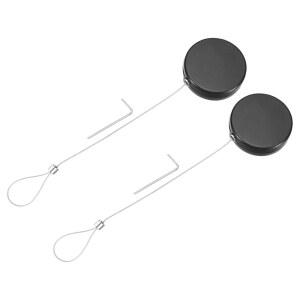 노트북, TV, 150G, 블랙, 2팩용 조절 가능한 코드 테더 방지 기능이 있는 래치 리모컨 잠금 장치가 있는 3.3피트 접이식 케이블 잠금 장치(MECCANIXITY)