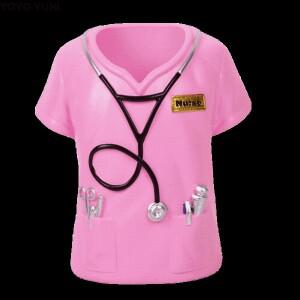 의사 가운 모양 펜 홀더 청진기 장식 포함 실용적인 테마의 데스크탑 정리함