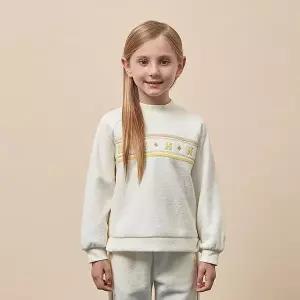 [보리보리/헤지스 키즈]헤지스키즈 여아 그래픽 테리 맨투맨 HTW12TM57M_IV