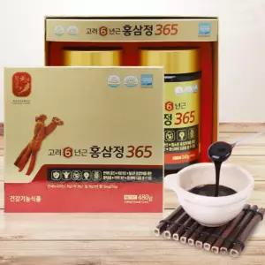 가정의달 부모님선물 고려홍삼 6년근 홍삼정 365 240g 2병 / 면역력 증진 피로회복 개선 /쇼핑백 증정