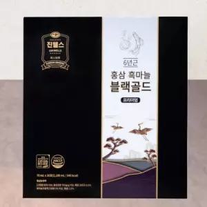 가정의달 부모님선물 홍삼흑마늘 블랙골드 프리미엄 70ml x 30 파우치 국내산 6년근 발효 홍삼액 홍삼 선물