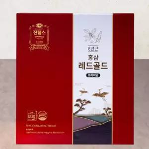 가정의달 부모님선물 홍삼레드골드 프리미엄 70ml x 30 파우치 국내산 6년근 발효 홍삼액 홍삼 선물