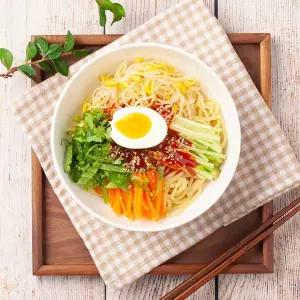 늘바른 옛날 물쫄면+비빔쫄면 반반세트/쫄면2kg+동치미육수5봉+매콤볶음양념장35g5봉(총10인분)