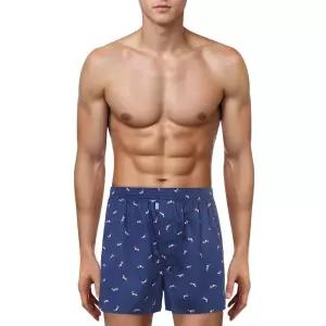 [롯데백화점]엘르이너웨어 남성 면 80수 네이비 닥스훈트 트렁크(EEMTK144)