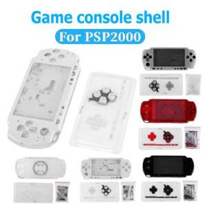PSP1000 보호 장치용 PC 풀 하우징 쉘 커버 소니호환 게임 콘솔용 투명 크리스탈 여행용 하드 케이스