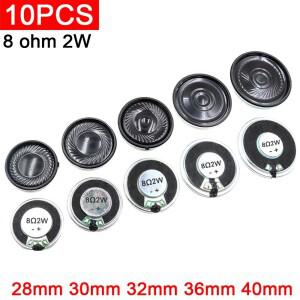 10pcs  초박형 스피커 8 ohn 2W  직경 28mm 30mm 내부 자석 키덜트 홈 스마트 호환