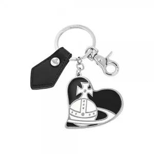 [비비안웨스트우드]26SS ORB 로고 하트 키링 블랙 8203012TU OM002H N401