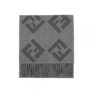 [펜디]26SS FF 오블리크 머플러 그레이 FXS424 AVDQ F1UTJ